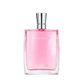 Lancome Miracle Eau de Parfum 100ml bottle with sleek silver cap and pink fragrance, a fresh and feminine scent for women.