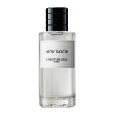 New Look by Dior – Modern Floral Amber Eau de Parfum in a sleek clear glass bottle with black cap, unisex luxury fragrance for men and women.
