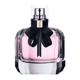 YSL Mon Paris Eau de Parfum 90ml bottle with pink fragrance and black bow, a romantic floral scent for women in luxury perfume category.