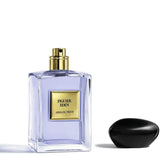 Armani Privé Figuier Eden Eau de Toilette 100ml with cap removed, revealing the sleek gold spray top and premium glass bottle design.